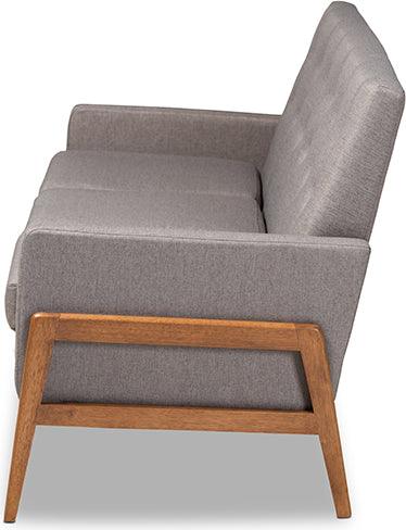 Wholesale Interiors Sofas & Couches - Perris Sofa Light Gray & Walnut