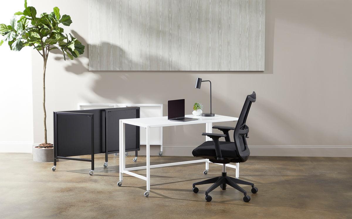 Euro Style Task Chairs - Lasse High Back Office Chair Black