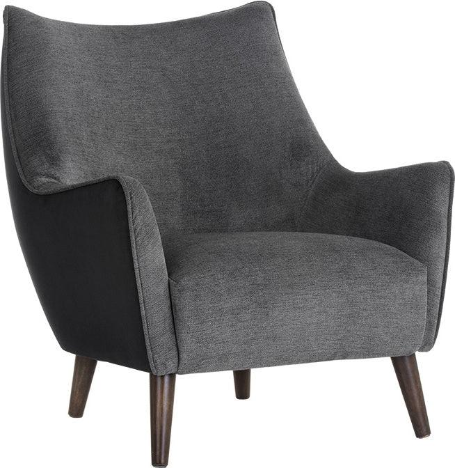 SUNPAN Accent Chairs - Sorrel Lounge Chair Polo Club Kohl Gray & Abbington Black
