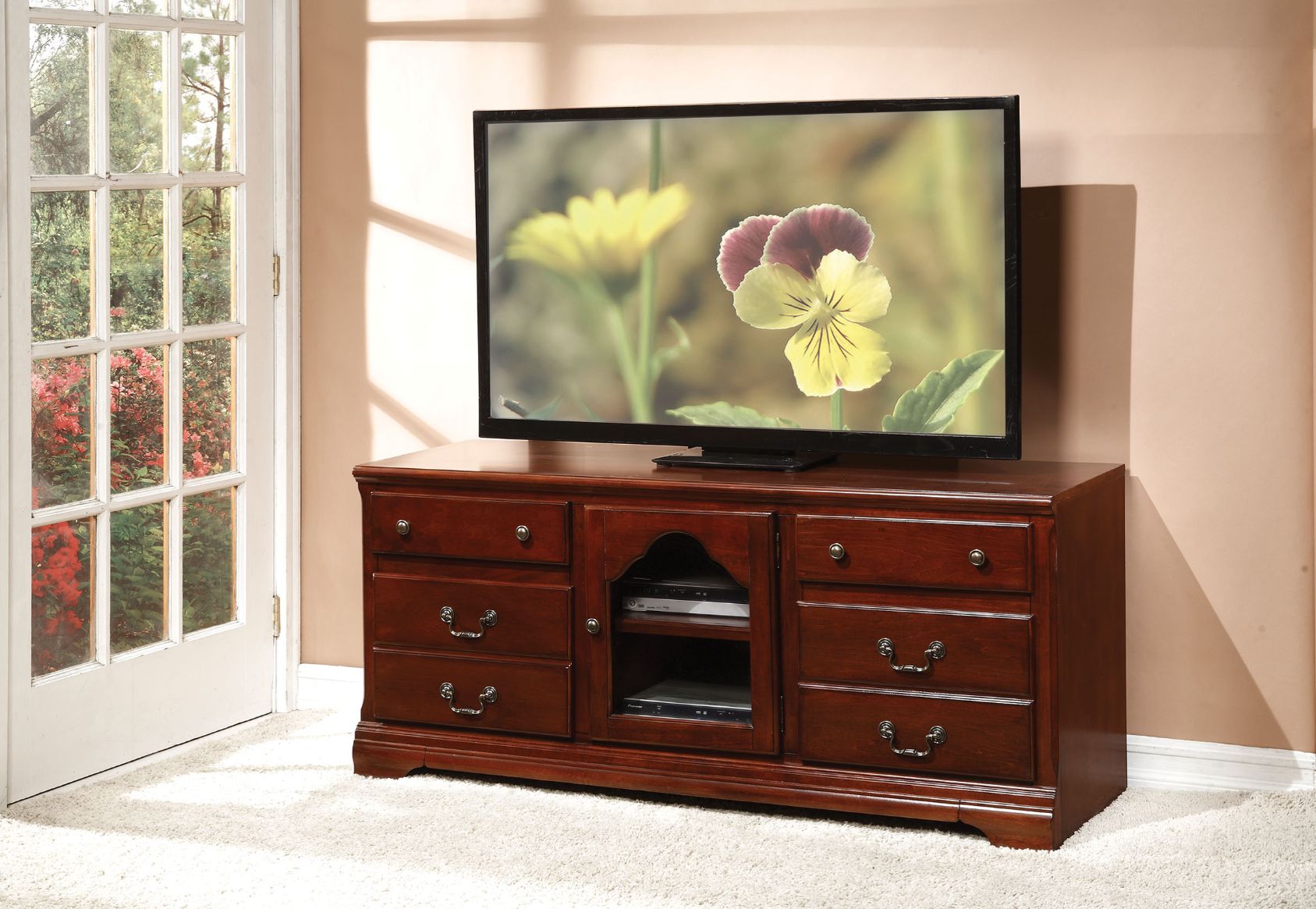 The Fulfiller TV & Media Units - Hercules TV Stand, Cherry (91113)