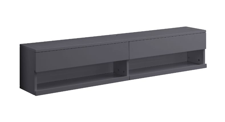 ACME TV & Media Units - ACME Ximena Floating TV Stand, LED & Gray Finish