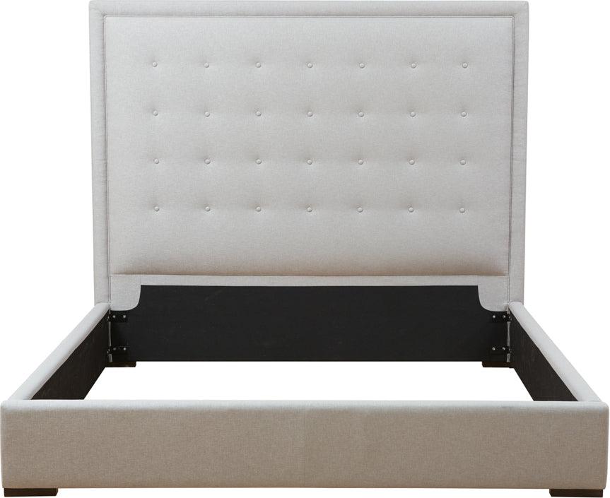 SUNPAN Beds - Jackie Bed - King - Silver Linen Gray