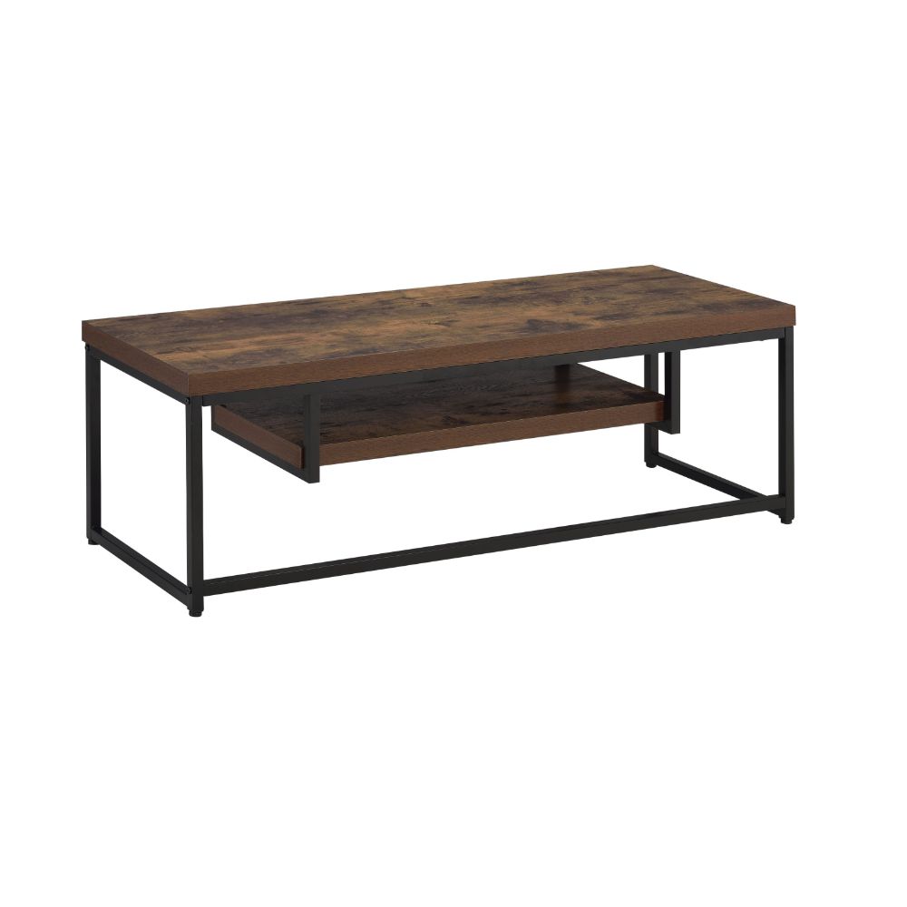 ACME TV & Media Units - ACME Bob TV Stand, Weathered Oak & Black