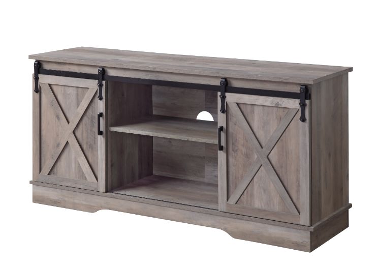 ACME TV & Media Units - ACME Bennet TV Stand, Gray Finish