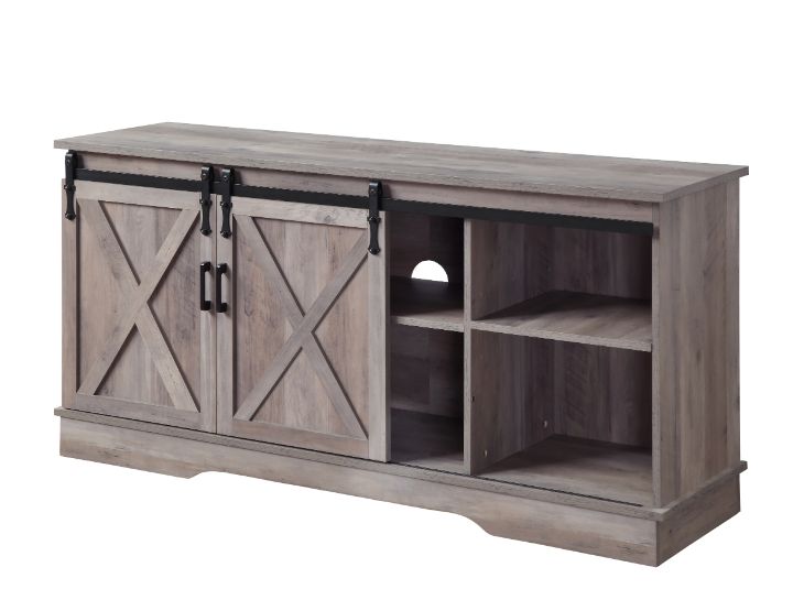 ACME Furniture TV & Media Units - ACME Bennet TV Stand, Gray Finish