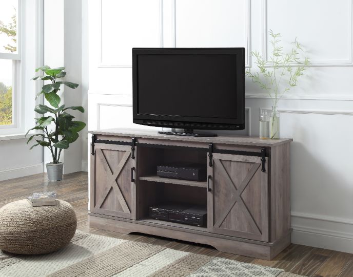 ACME Furniture TV & Media Units - ACME Bennet TV Stand, Gray Finish
