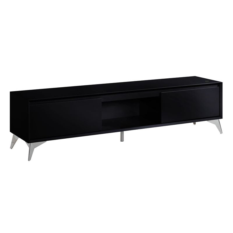 ACME Furniture TV & Media Units - ACME Raceloma TV stand , LED, Black & Chrome Finish