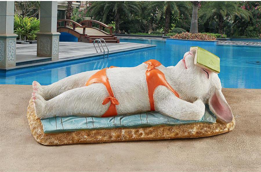 Design Toscano Statues - Beach Bunny Garden Statue