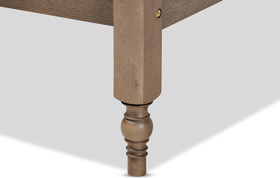 Wholesale Interiors Beds - Laure King Bed Weathered Gray