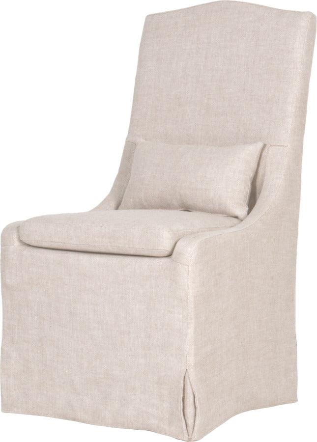 Essentials For Living Dining Chairs - Colette Slipcover Dining Chair Bisque (Set of 2)