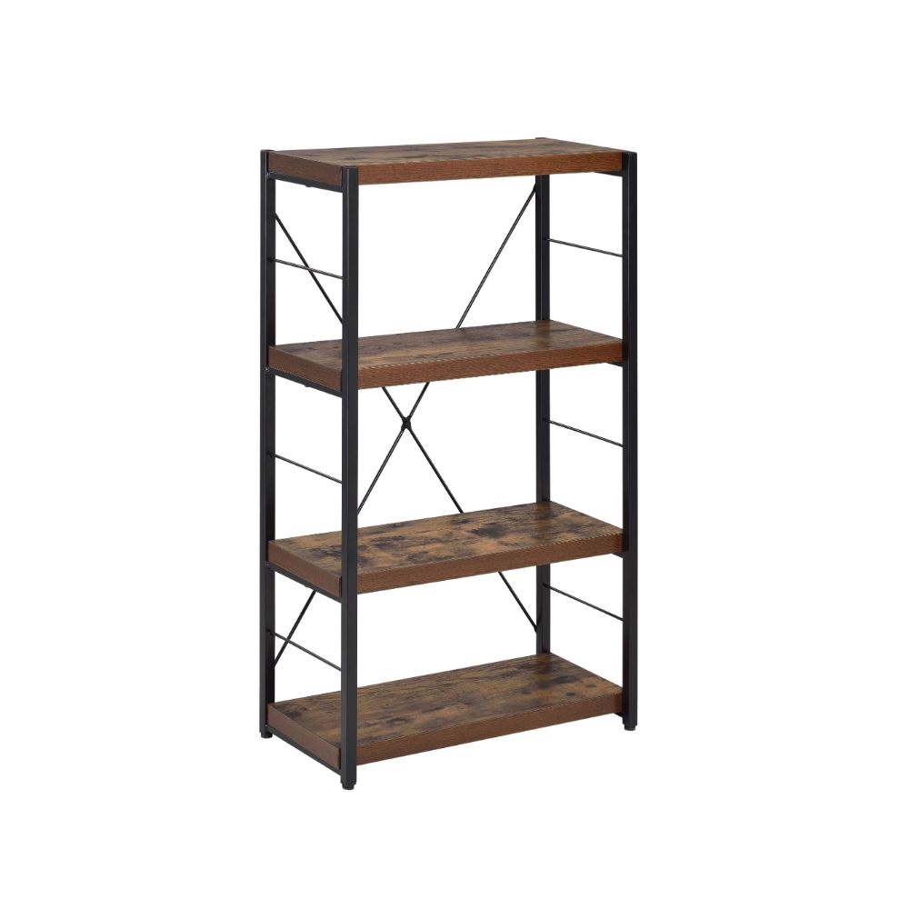 ACME Bookcases & Display Units - ACME Bob Bookshelf, Weathered Oak