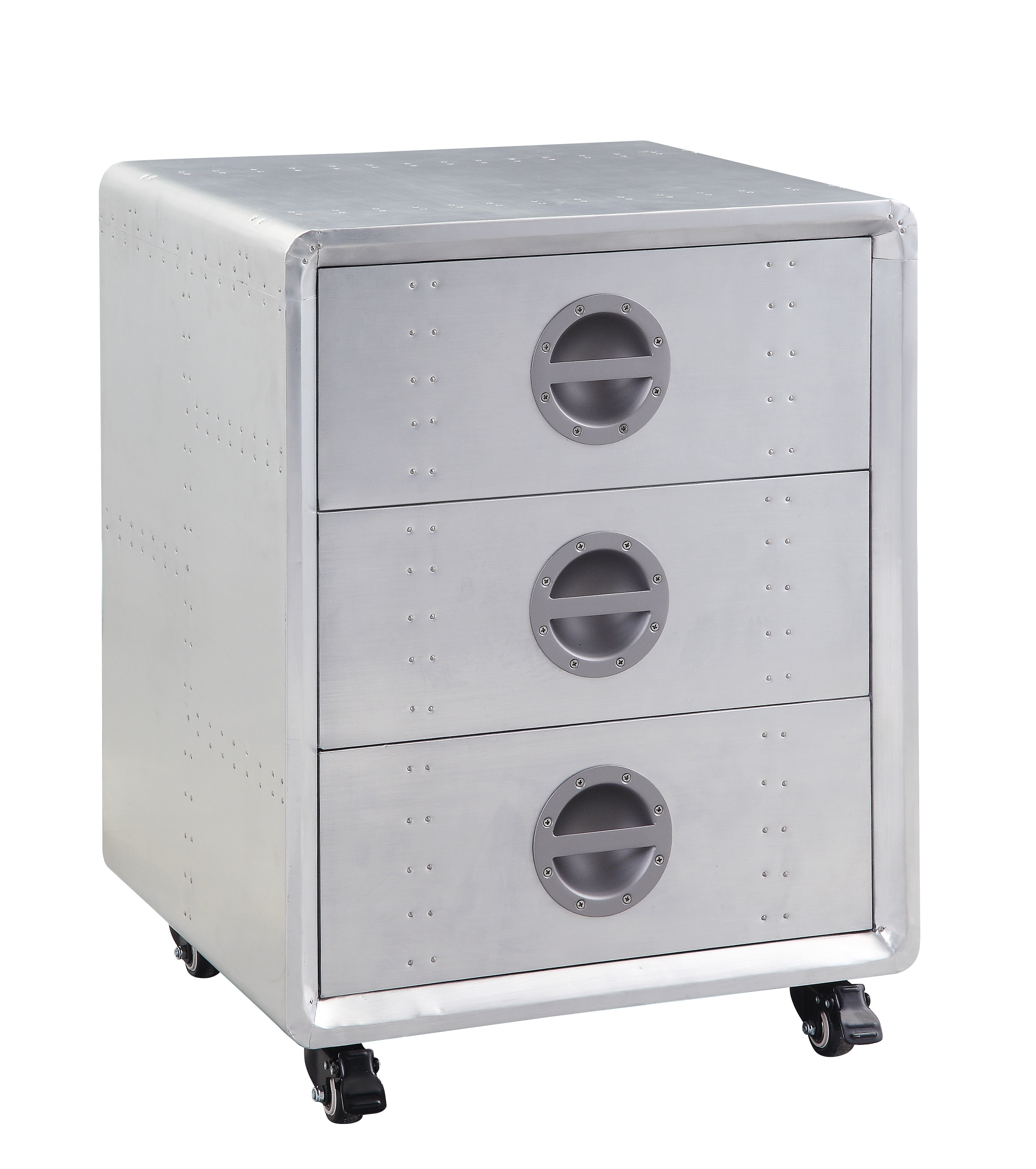 ACME Furniture Buffets & Cabinets - ACME Brancaster Cabinet, Aluminum