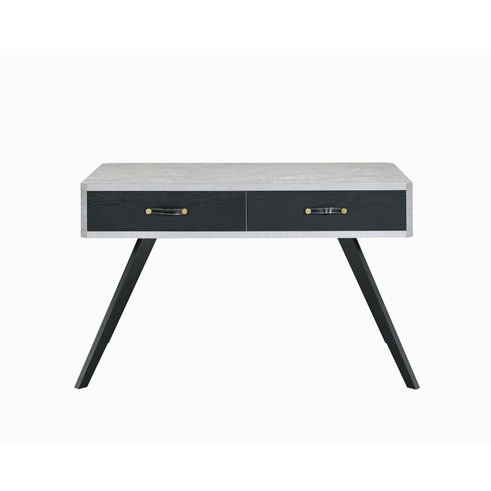 ACME Desks - ACME Magna Desk, Faux Concrete & Black