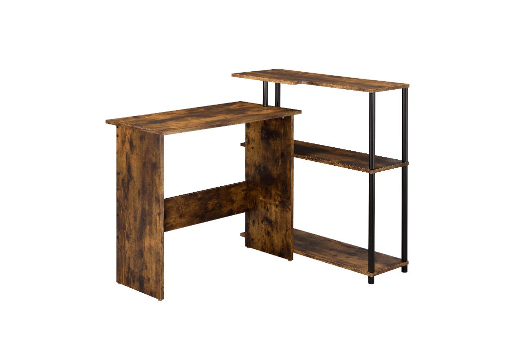 ACME Desks - ACME Ievi Writing Desk, Weathered Oak & Black Finish