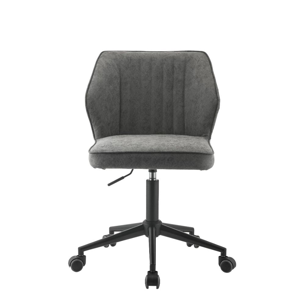 ACME Task Chairs - ACME Pakuna Office Chair, Vintage Gray PU & Black