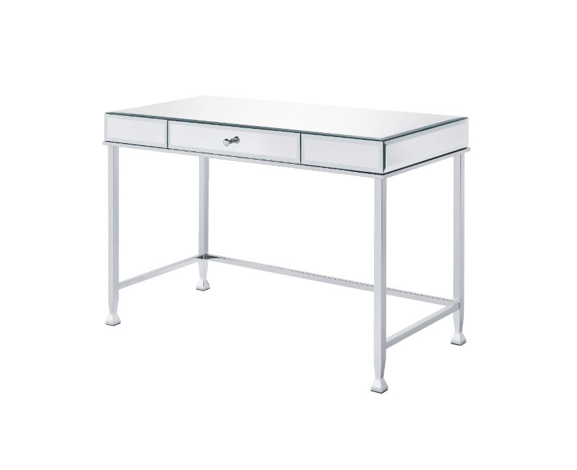 ACME Desks - ACME Canine Writing Desk, Mirrored and Chrome Finish