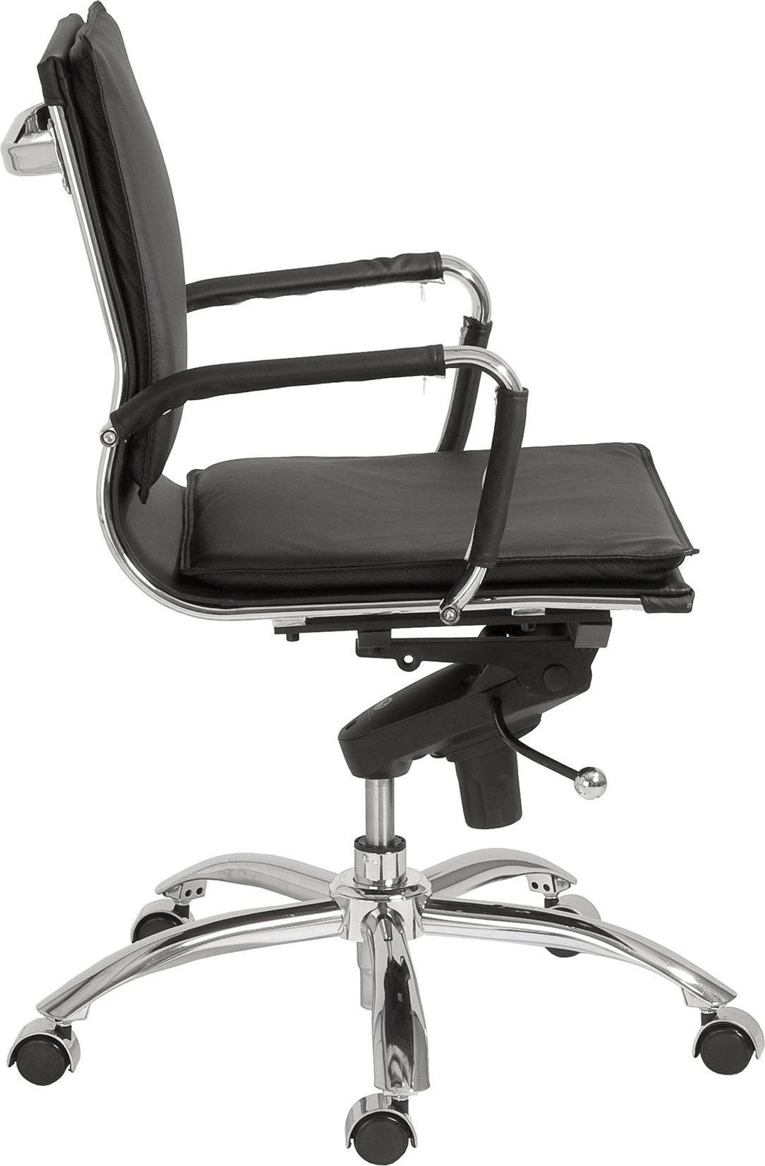 Euro Style Task Chairs - Gunar Pro Low Back Office Chair Black