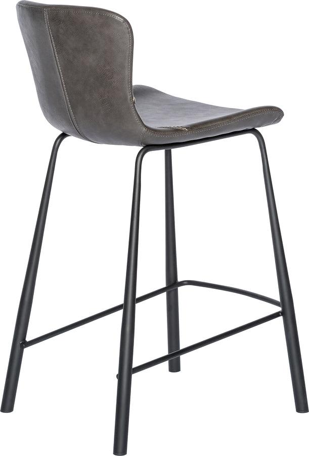 Euro Style Barstools - Melody Counter Stool in Dark Gray - Set of 2