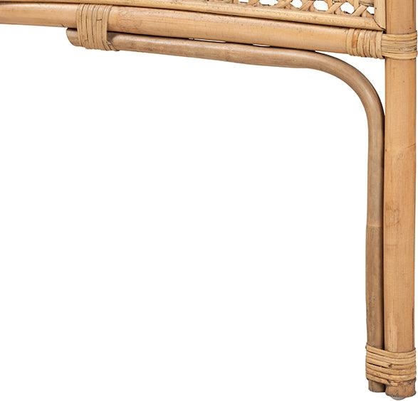 Wholesale Interiors Headboards - Linette Modern Bohemian Natural Rattan Queen Size Standalone Headboard