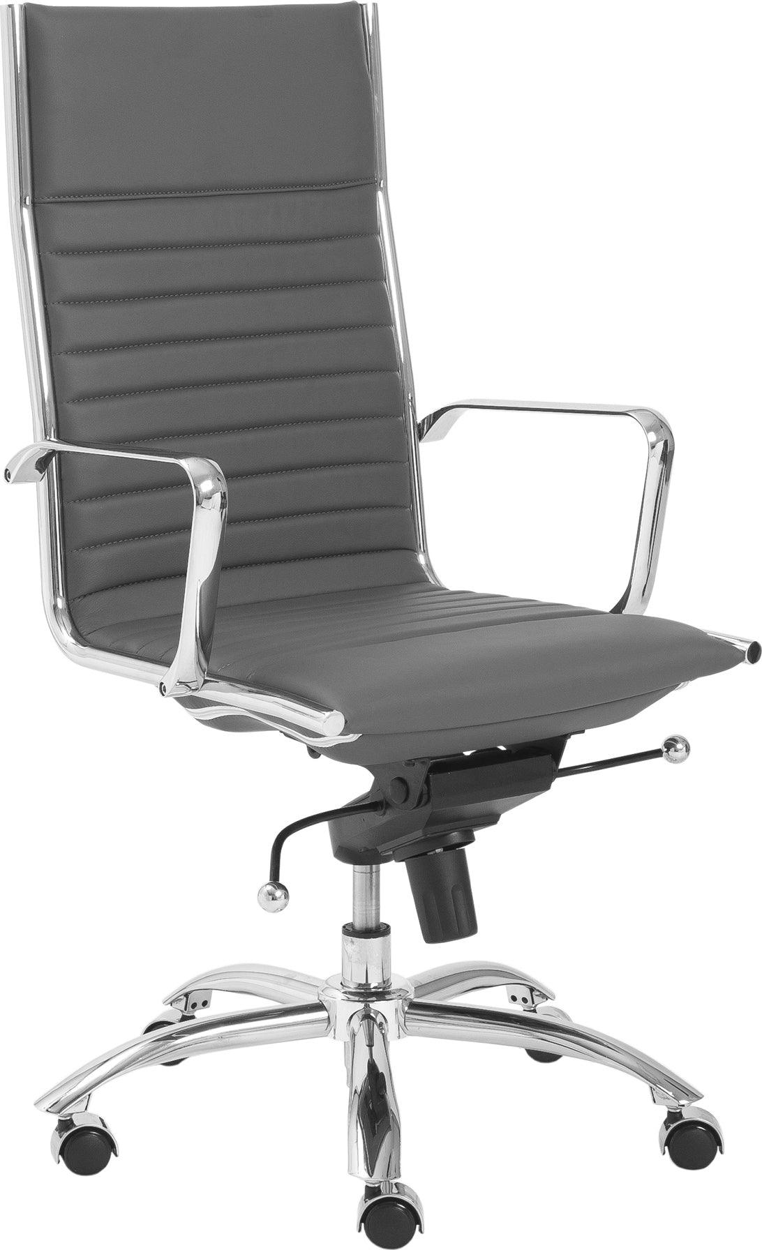 Euro Style Task Chairs - Dirk High Back Office Chair Gray