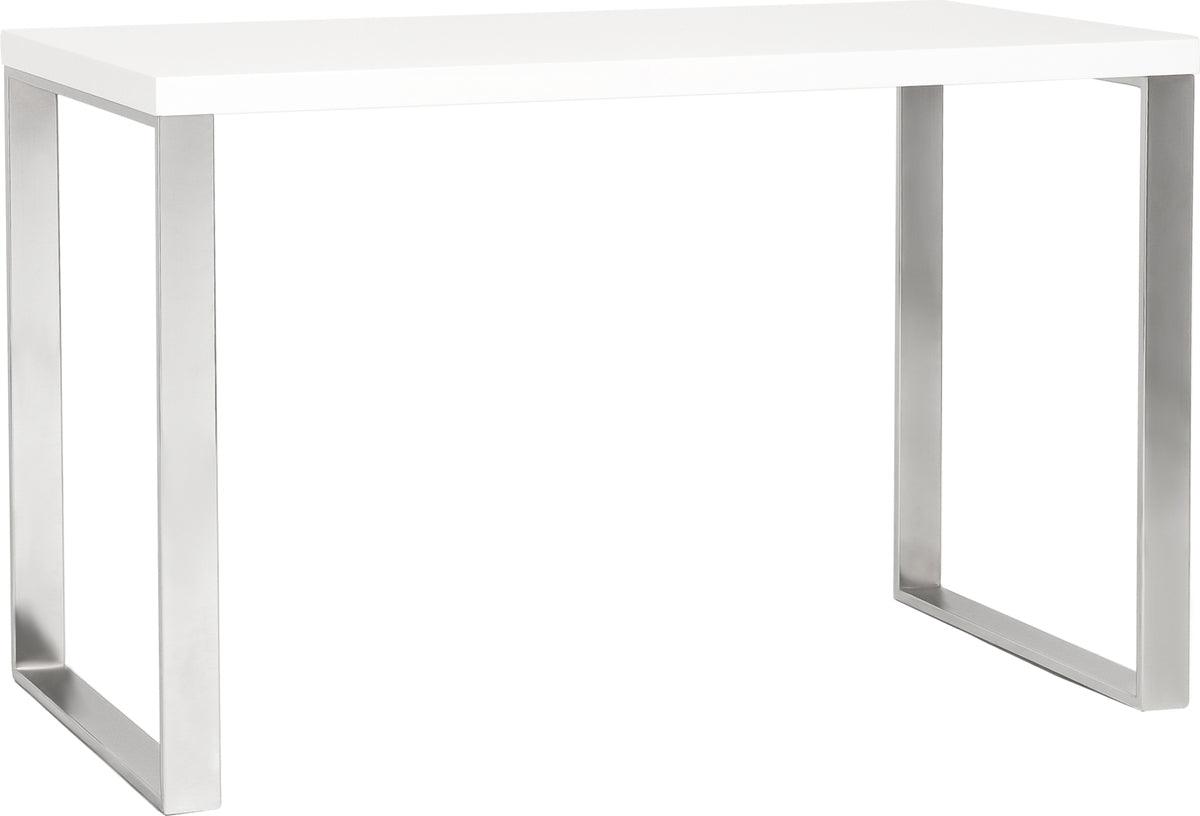 Euro Style Desks - Dillon Desk White & Stainless Steel