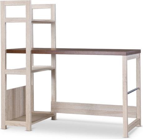 Wholesale Interiors Desks - Hypercube Writing Desk Natural & Dark Brown