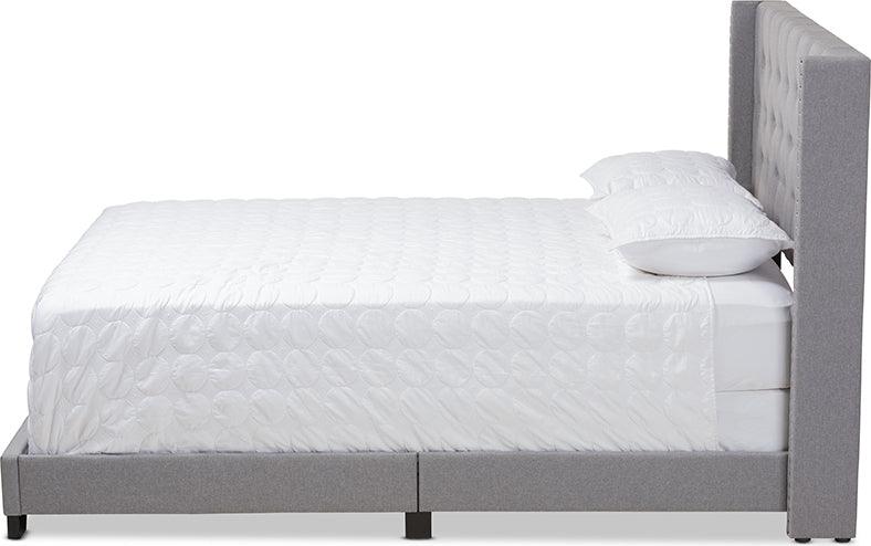Wholesale Interiors Beds - Brady King Bed Light Gray