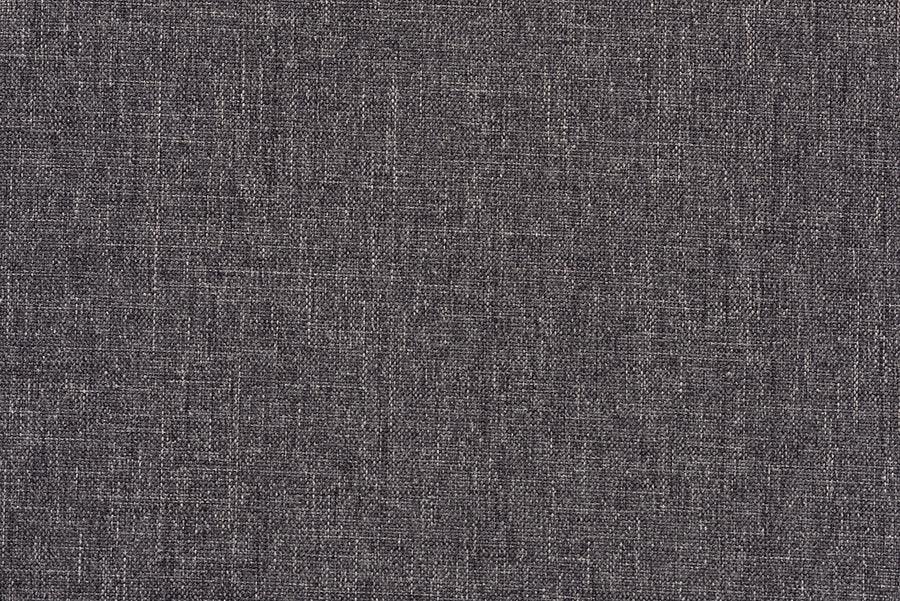 Wholesale Interiors Ottomans & Stools - Rocco Modern Transitional Dark Grey Fabric and Brown Wood 1-Drawer Ottoman Stool