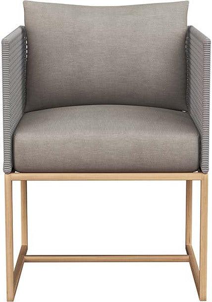 SUNPAN Outdoor Dining Chairs - Crete Dining Armchair Natural Pallazo Taupe