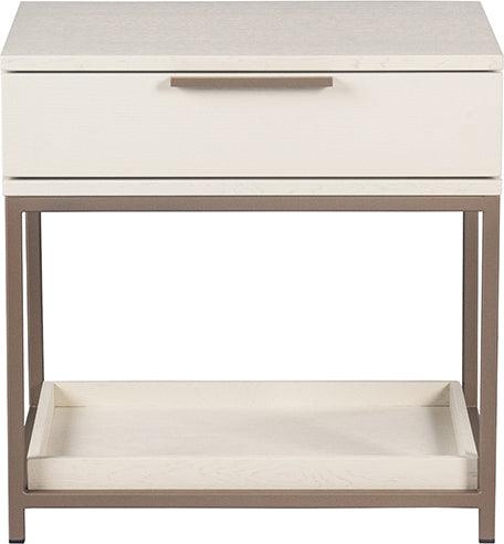 SUNPAN Nightstands & Side Tables - Rebel Nightstand - Champagne Gold - Cream Cream