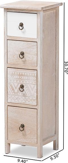 Wholesale Interiors Bedroom Organization - Seanna Modern and Contemporary Multi-Colored Wood 4-Drawer Storage Unit