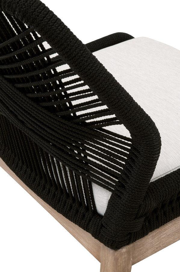 Essentials For Living Dining Chairs - Loom Limited Edition Dining Chair - Black Rope White Speckle Natural Gray