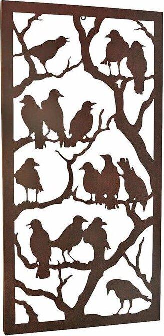 Design Toscano Spooky Decor - Night Of The Ravens Metal Plaque