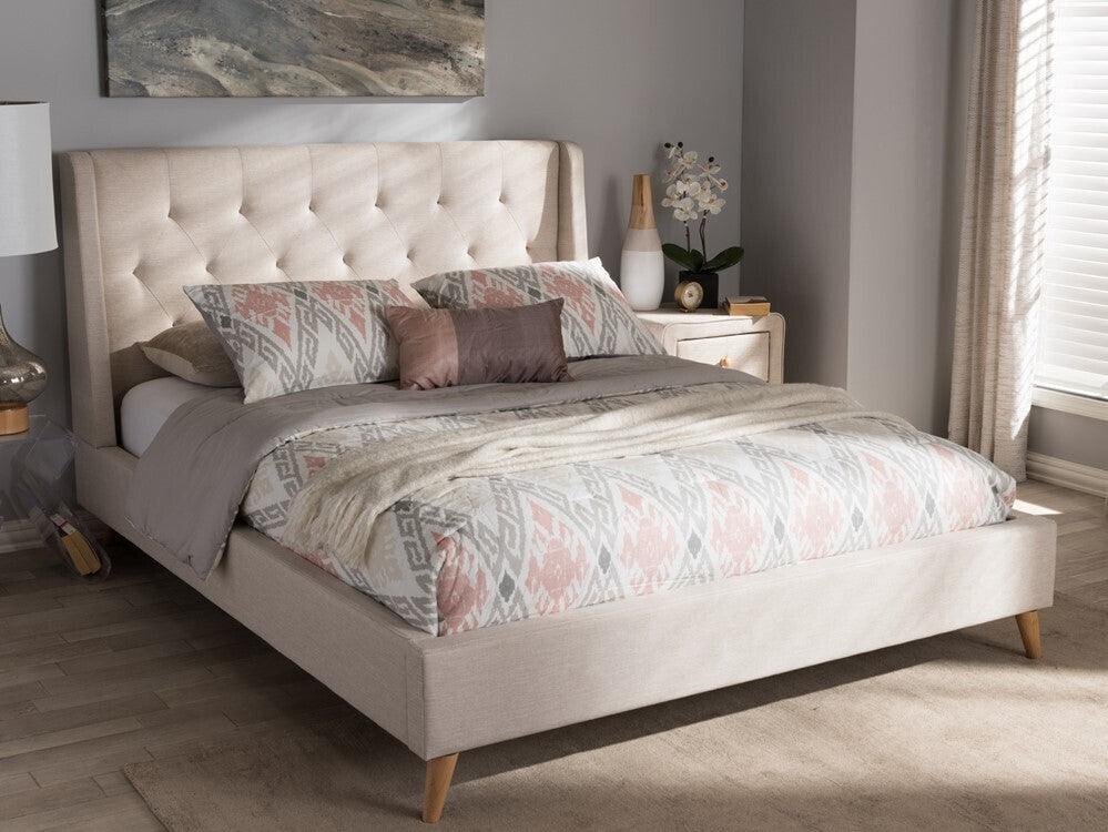 Wholesale Interiors Beds - Adelaide Full Bed Light Beige