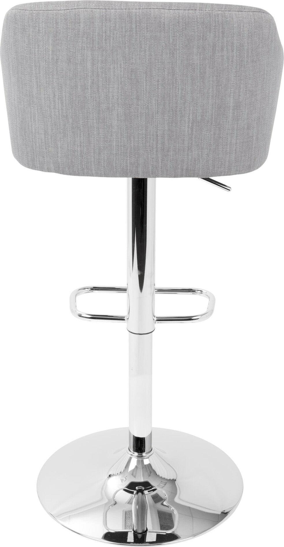 Lumisource Barstools - Daniella Barstool Light Gray
