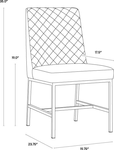 SUNPAN Dining Chairs - Leighland Dining Chair - Coal Black (Set of 2)