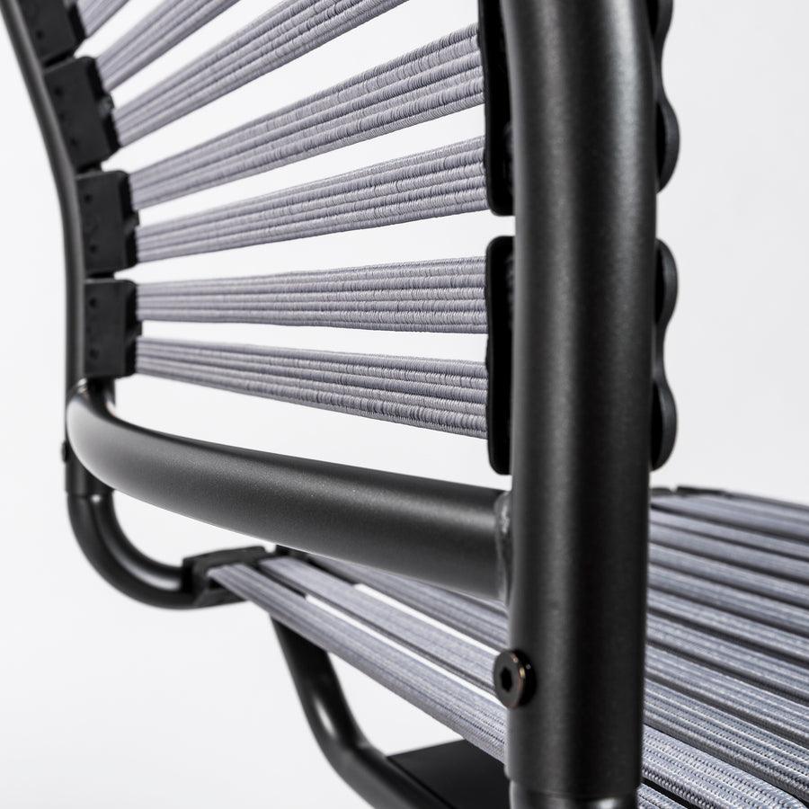 Euro Style Task Chairs - Allison Bungie Flat Low Back Office Chair Light Gray