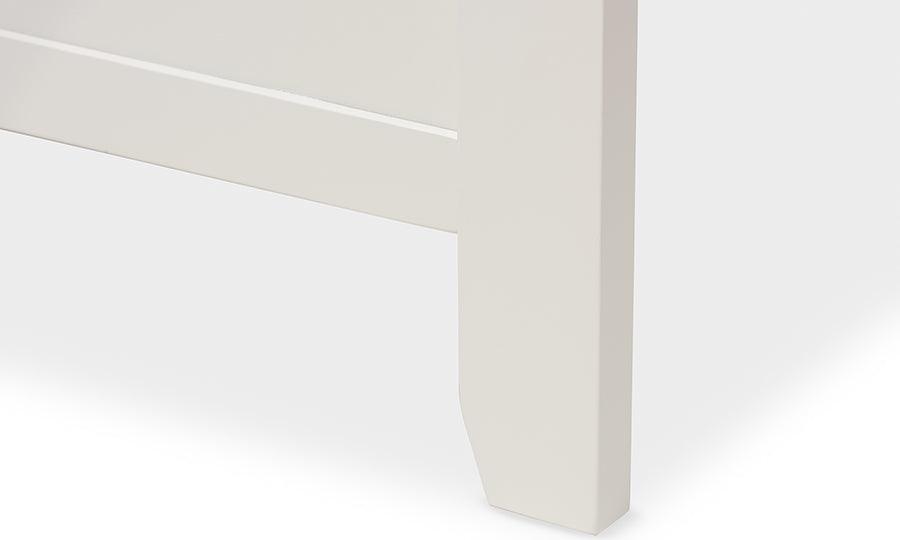 Wholesale Interiors Beds - Harry Classic Butter Milk And Walnut Finishing Twin Size Platform Bed