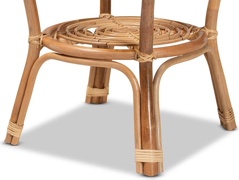 Wholesale Interiors Coffee Tables - Cariel Modern Bohemian Natural Brown Rattan Coffee Table