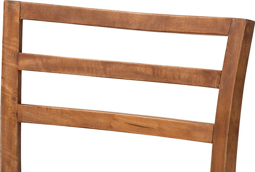 Wholesale Interiors Dining Chairs - Arthur Mid-Century Modern Walnut Brown 2-Piece Dining Chair Set