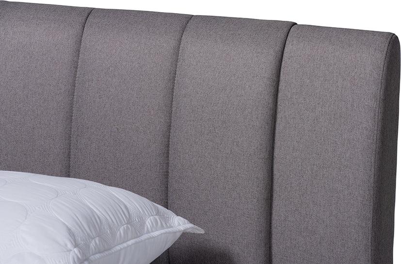 Wholesale Interiors Beds - Brita Queen Bed Gray