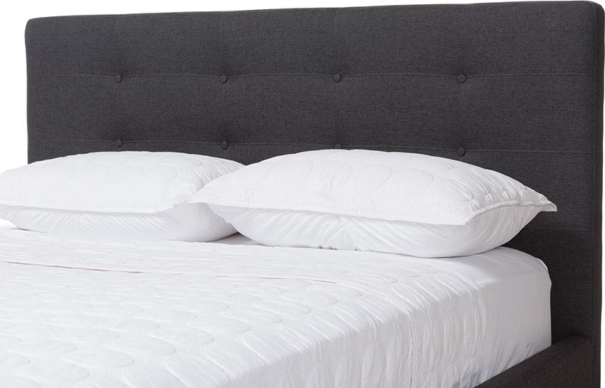 Wholesale Interiors Beds - Valencia Full Bed Dark Gray