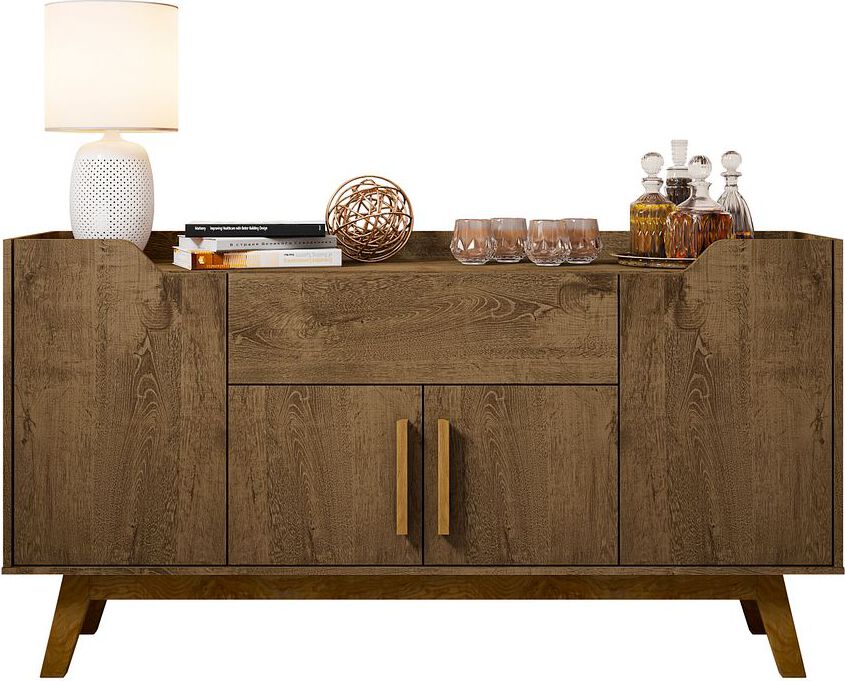 Manhattan Comfort Buffets & Cabinets - Addie 53.54 Sideboard in Rustic Brown