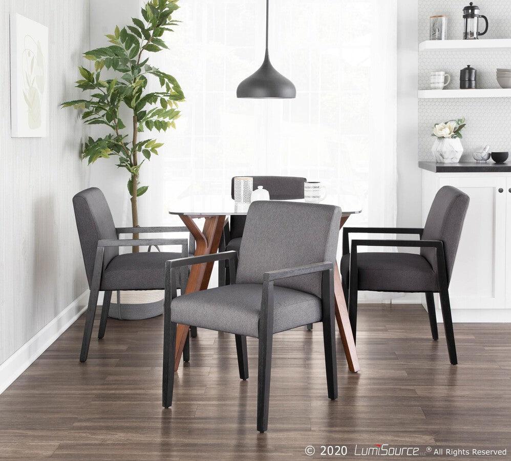 Carmen black velvet dining chair 2025
