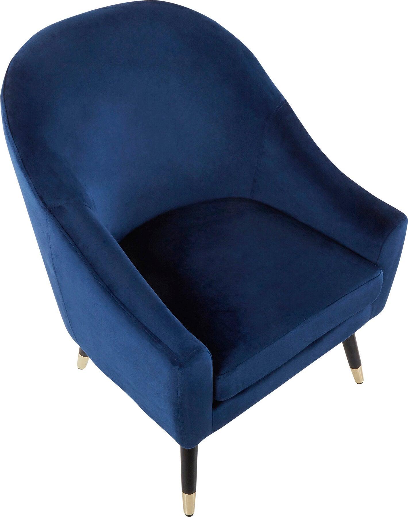 Lumisource Accent Chairs - Matisse Accent Chair Blue & Black