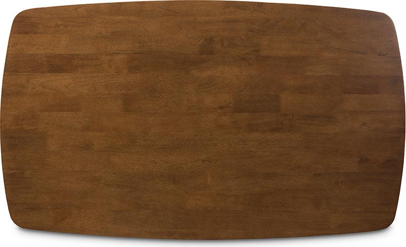 Wholesale Interiors Dining Sets - Wyatt Mid-Century Modern Walnut Wood 5-Piece Dining Set