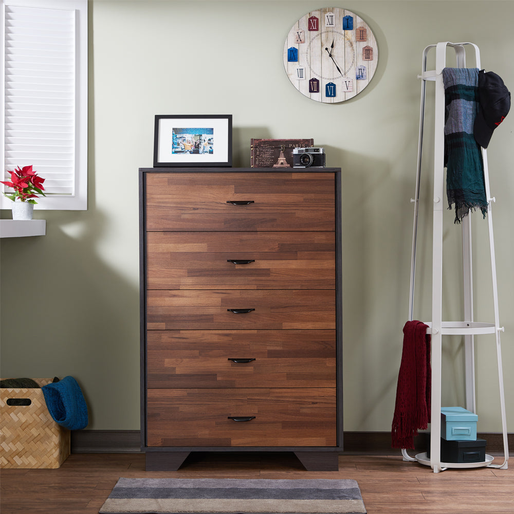 ACME Chest of Drawers - ACME Eloy Chest, Walnut & Espresso