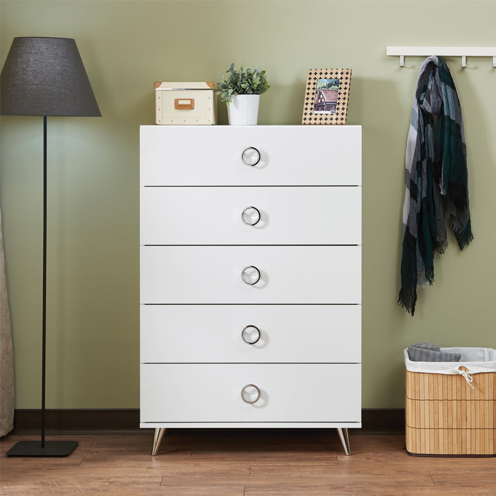 ACME Chest of Drawers - ACME Elms Chest, White