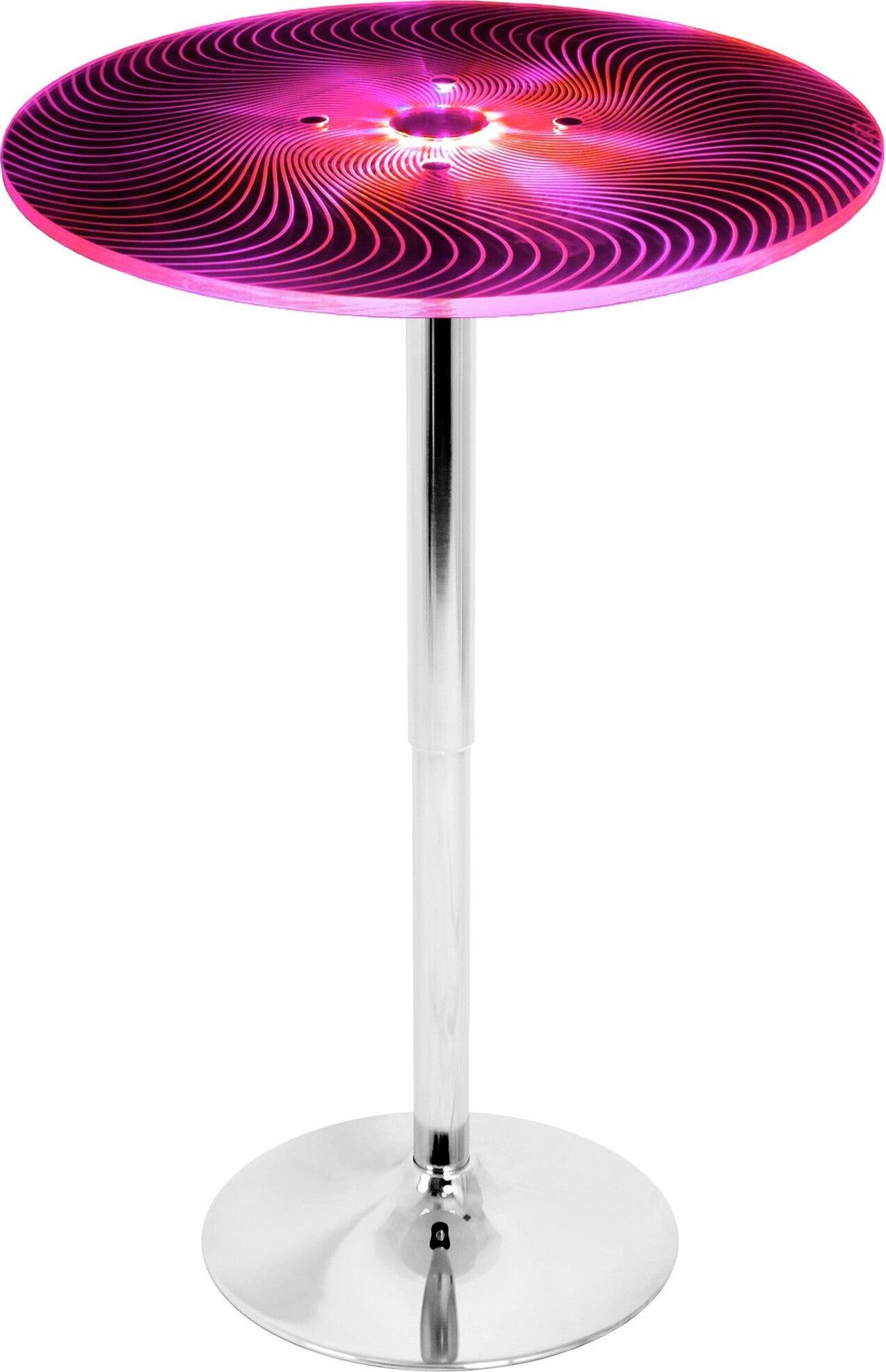 Lumisource Bar Tables - Spyra Contemporary Light Up Adjustable Bar Table
