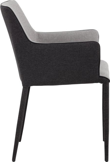 SUNPAN Dining Chairs - Renee Dining Armchair - Armour Grey / Dark Slate